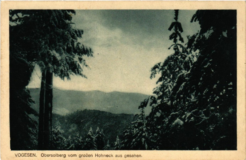 Carte postale ancienne Vogesen - Obersolberg vom grossen Hohneck aus gesehen