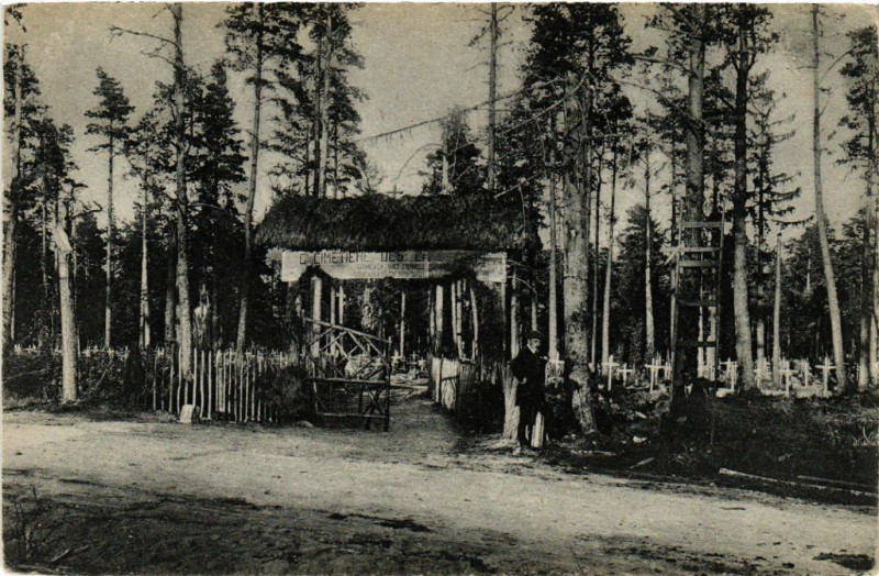 Carte postale ancienne Cimetiere francais au Wetzstein
