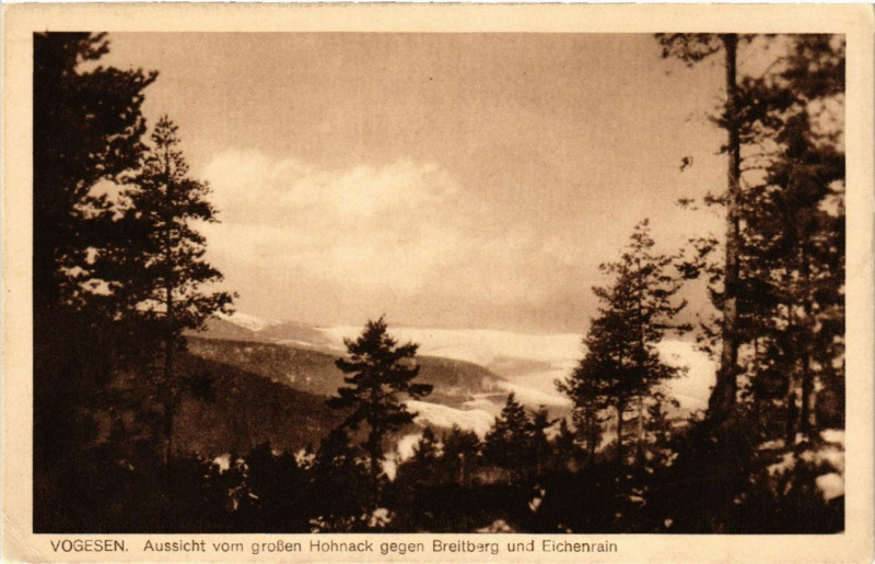 Carte postale ancienne Aussicht vom Grossen Hohnack gegen Breitberg u. Eichenra