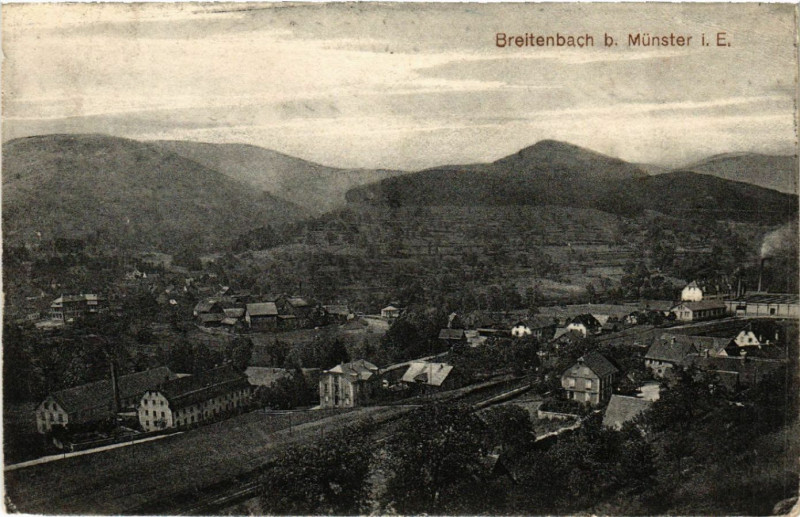 Carte postale ancienne Breitenbach b. Munster à Breitenbach