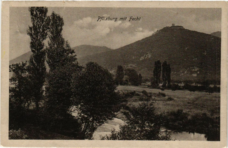 Carte postale ancienne Pflixburg mit Fecht