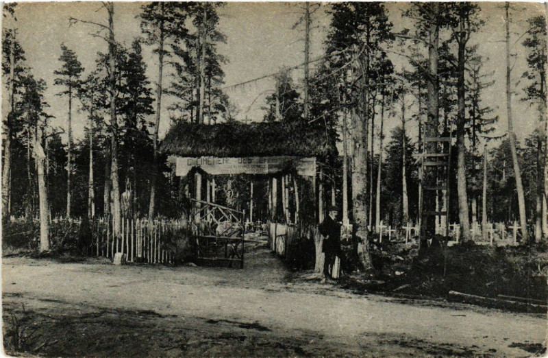 Carte postale ancienne Cimetiere francais au Wetzstein
