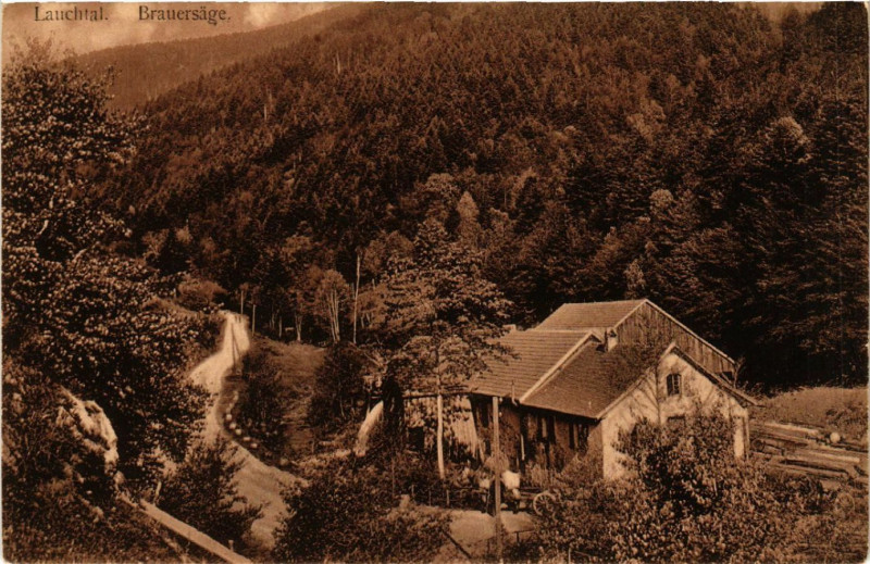 Carte postale ancienne LAUCHtal - Brauersage