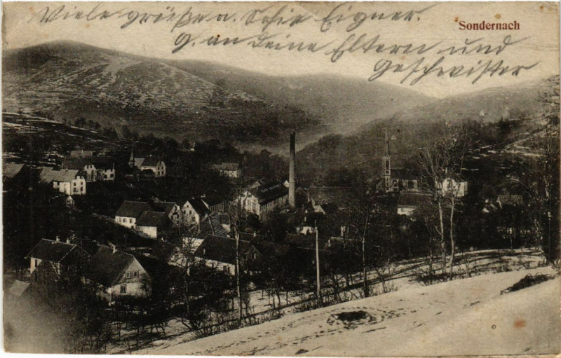 Carte postale ancienne Sondernach à Sondernach