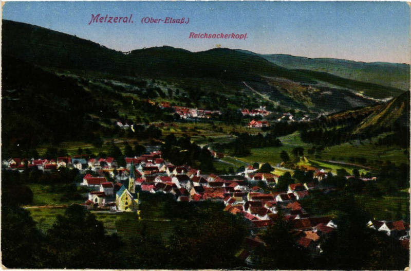 Carte postale ancienne Metzeral - REICHSACKERkopf à Metzeral