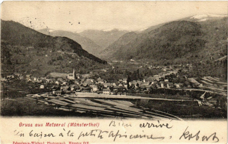 Carte postale ancienne Gruss aus Metzeral à Metzeral