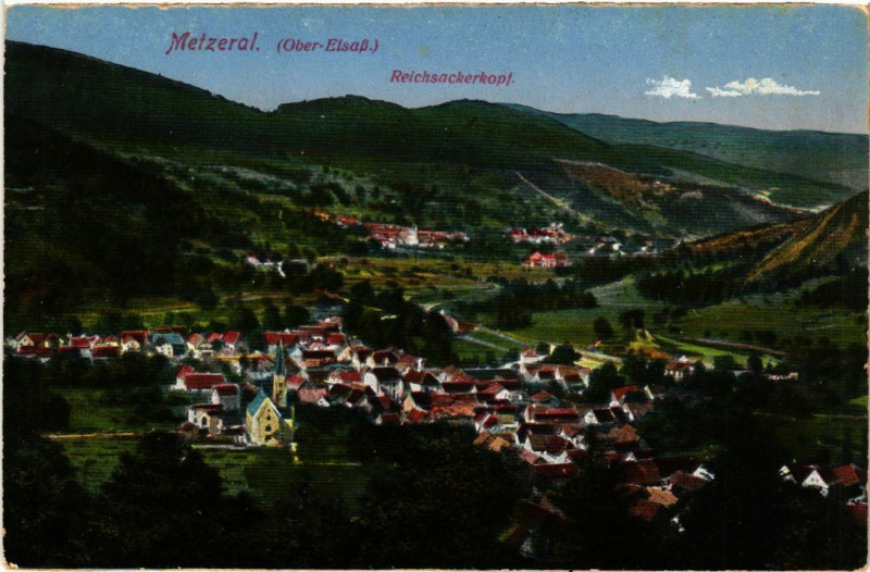 Carte postale ancienne Metzeral - REICHSACKERkopf à Metzeral