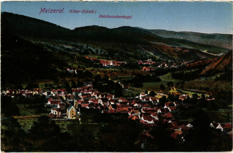 Carte postale ancienne Metzeral - REICHSACKERkopf à Metzeral