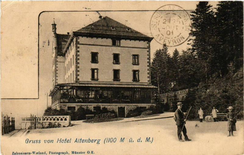 Carte postale ancienne Gruss von Hotel Altenberg