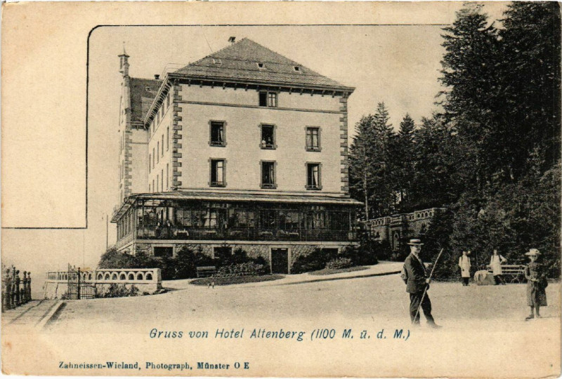 Carte postale ancienne Gruss von Hotel Altenberg