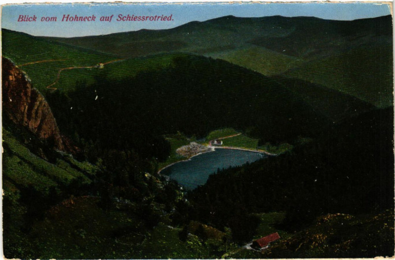 Carte postale ancienne Blick vom Hohneck au fSCHIESSROTRIED