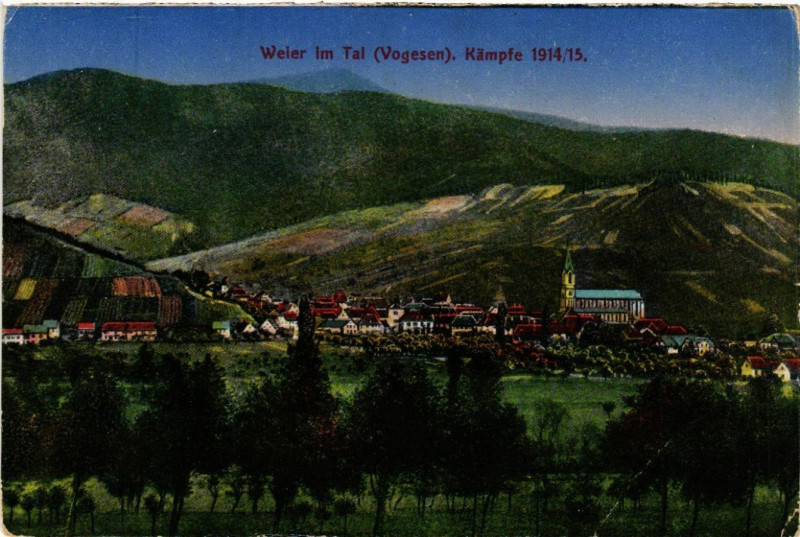 Carte postale ancienne Weier im Tal - Kampfe 1914/15