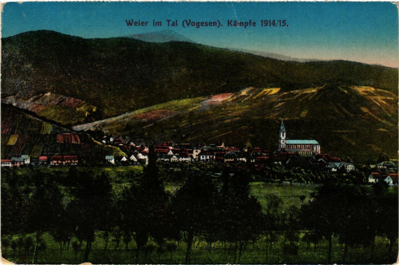 Carte postale ancienne Weier im Tal - Kampfe 1914/15