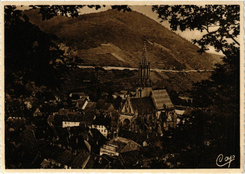 Carte postale ancienne Thann - Vue prise a travers les Sapins à Thann