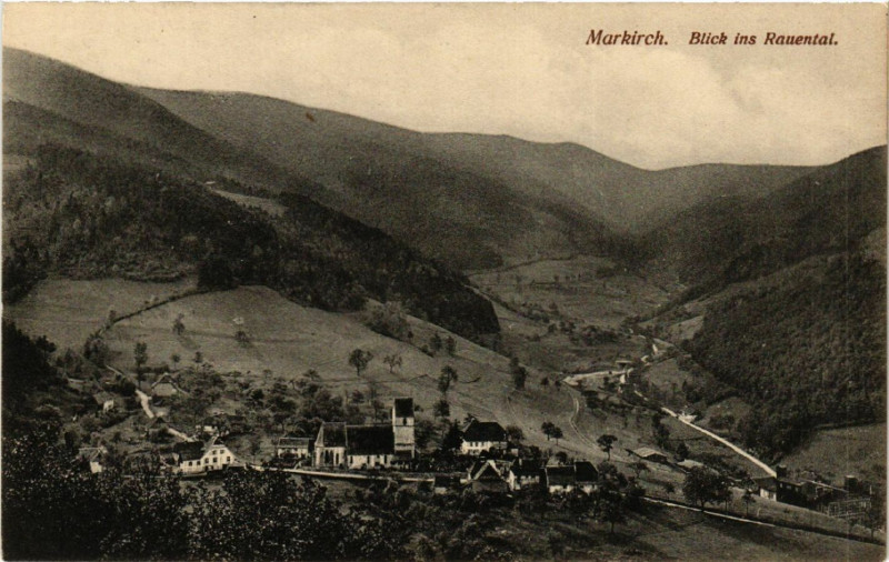 Carte postale ancienne Markirch - Blick ins Rauental