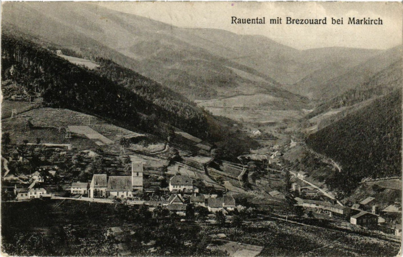 Carte postale ancienne Rauental mit Brezouard b. Markirch
