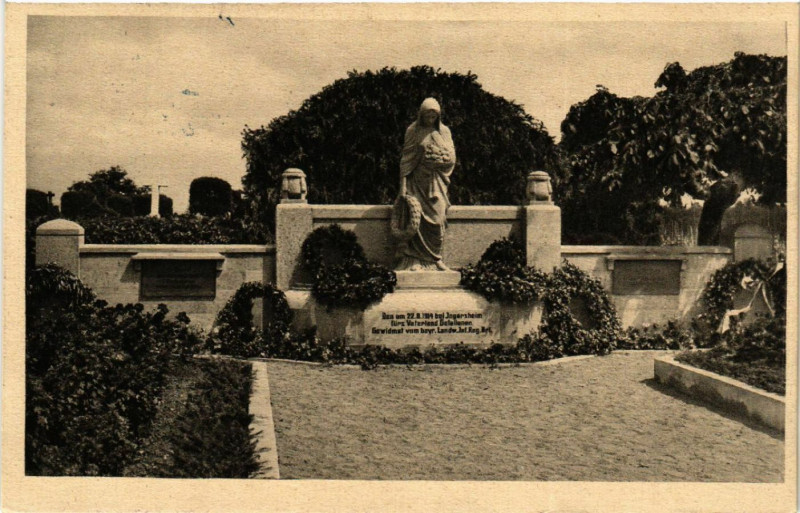 Carte postale ancienne Bayerndenkmal b. Ingersheim à Ingersheim