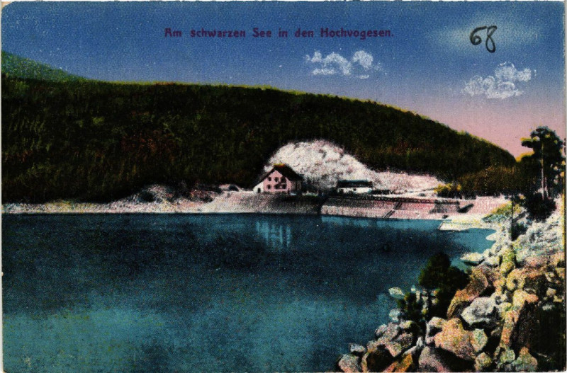 Carte postale ancienne Am Schwarzer See in den Hochvogesen