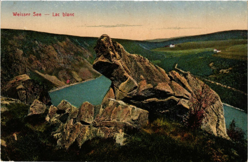 Carte postale ancienne Weisser See - Lac blanc