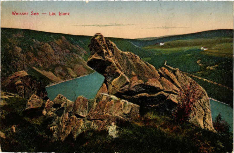 Carte postale ancienne Weisser See - Lac blanc