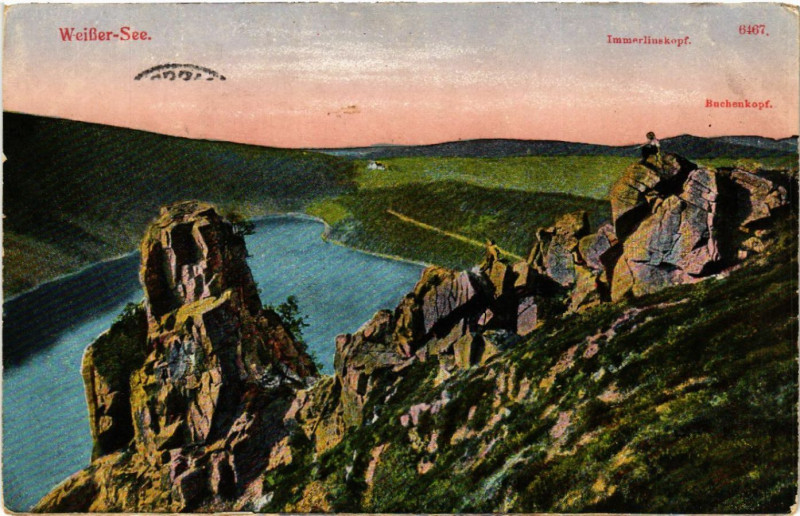 Carte postale ancienne Lac Blanc - Weisser See - Vue - Scene