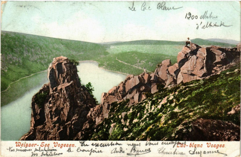 Carte postale ancienne Weisser See - Vogesen