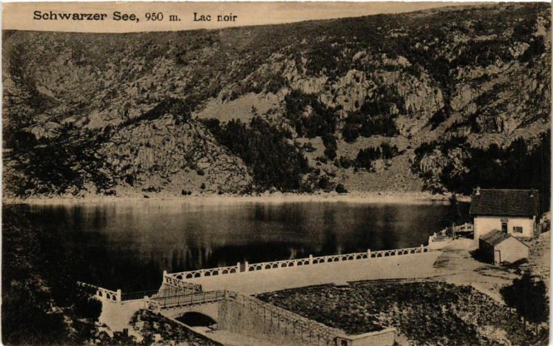 Carte postale ancienne Schwarzer See - Lac noir