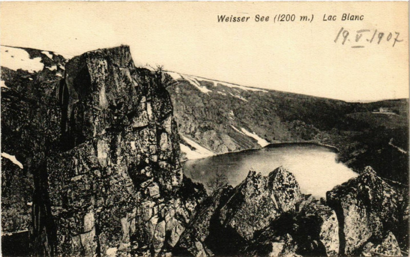Carte postale ancienne Weisser See - Lac Blanc