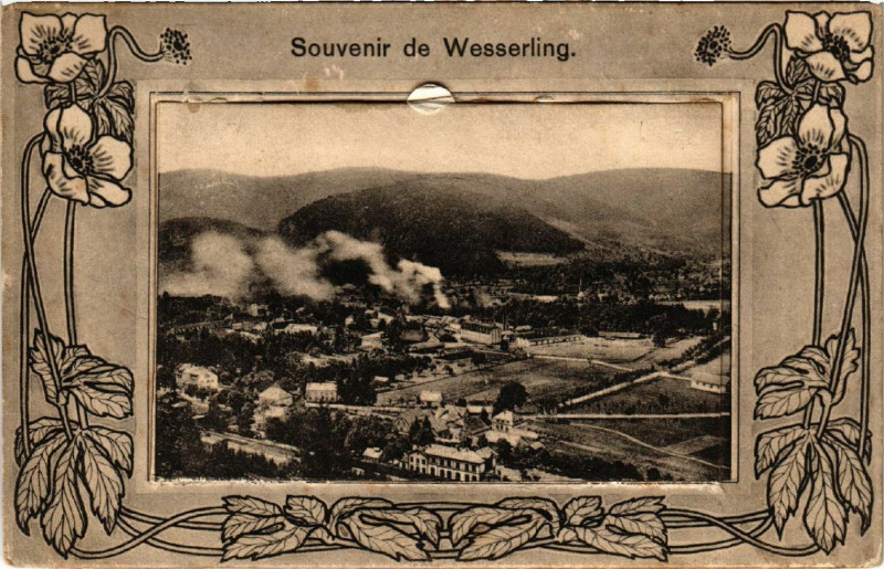 Carte postale ancienne Souvenir de Wesserling