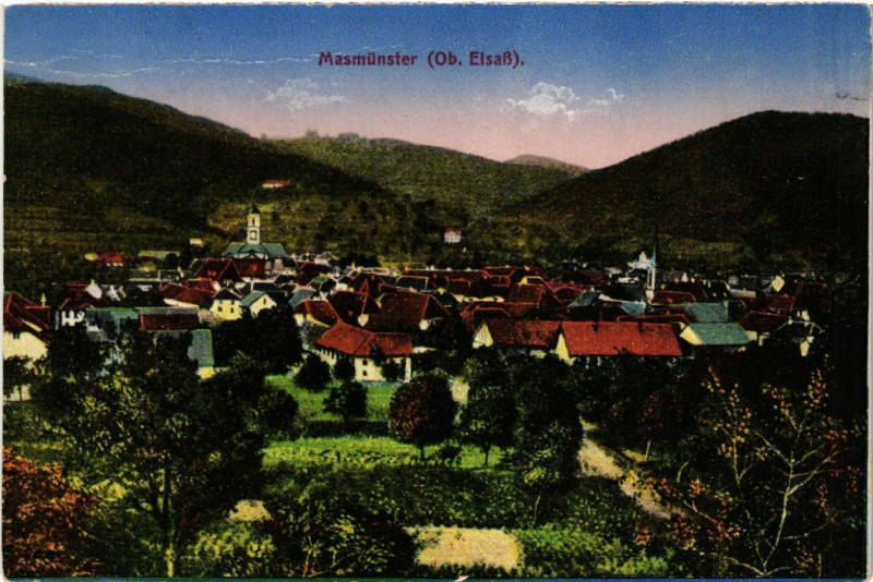 Carte postale ancienne Masmunster à Munster