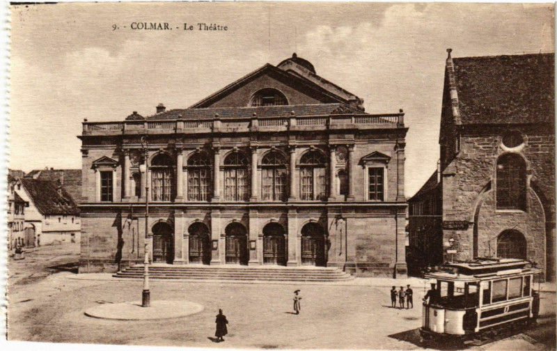 Carte postale ancienne Colmar - Le Theatre à Colmar