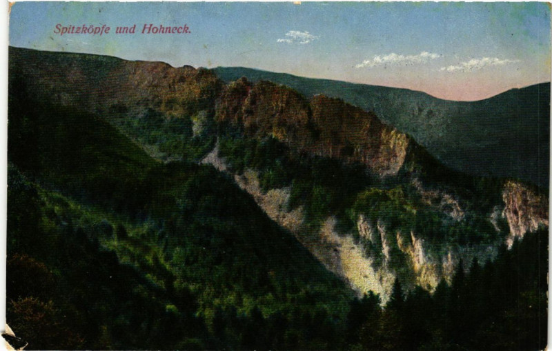 Carte postale ancienne Spitzkopfe und Hohneck