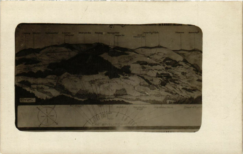 Carte postale ancienne Entfernungen