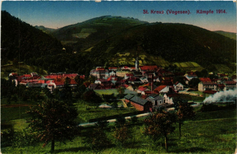 Carte postale ancienne Saint-Kreuz - Kampfe 1914