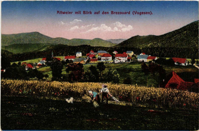 Carte postale ancienne Altweier mit Blick auf den Brezouard