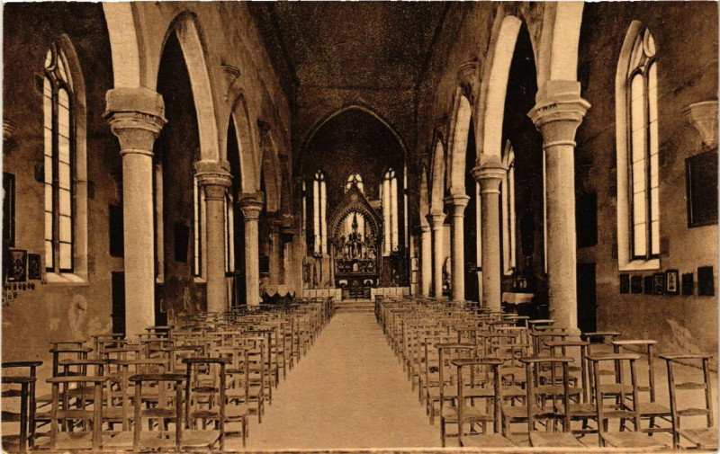 Carte postale ancienne Dusenbach - Interieur de l'Eglise