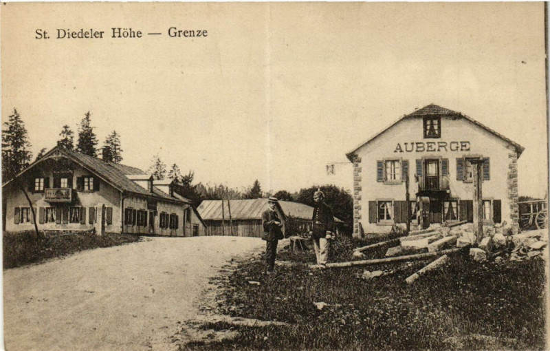 Carte postale ancienne Saint-Diedeler Hohe - Grenze