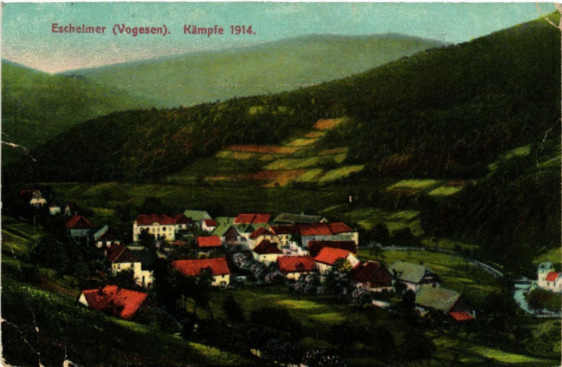 Carte postale ancienne Eschelmer - Kampfe 1914