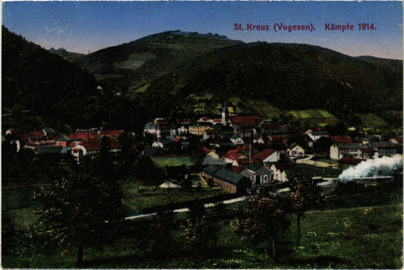 Carte postale ancienne Saint-Kreuz - Kampfe 1914