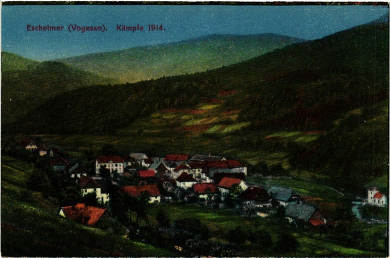 Carte postale ancienne Eschelmer - Kampfe 1914