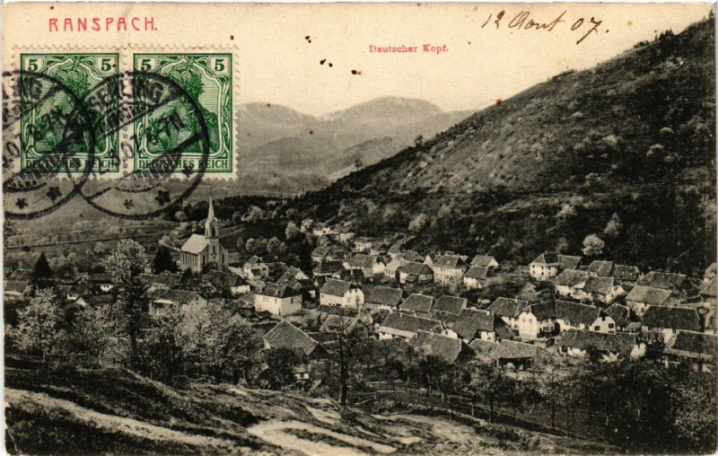 Carte postale ancienne Ranspach à Ranspach