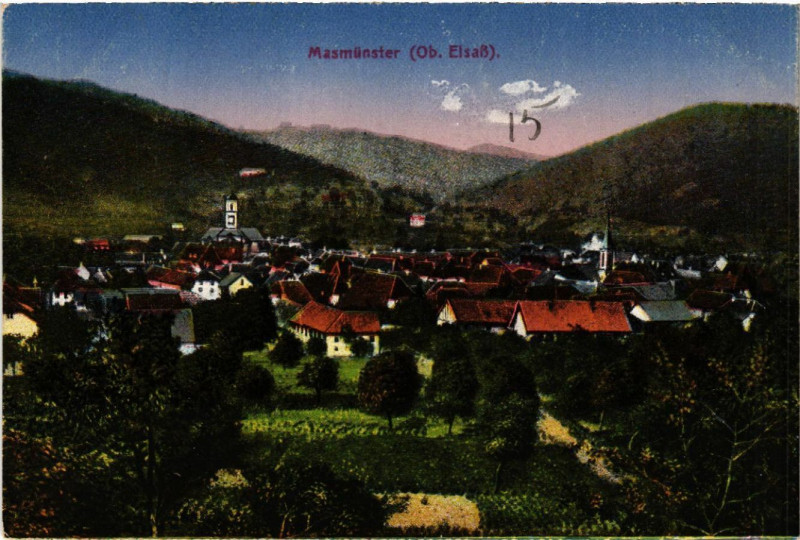 Carte postale ancienne Masmunster à Munster