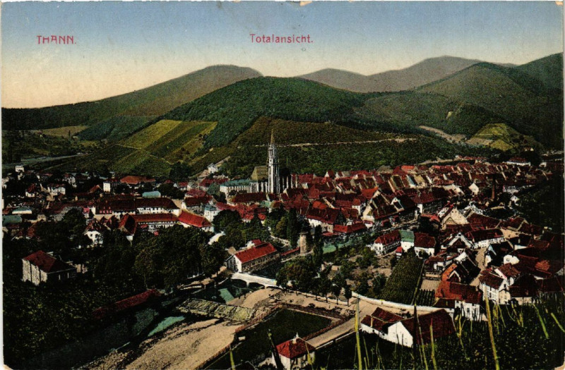 Carte postale ancienne Thann - Totalansicht à Thann
