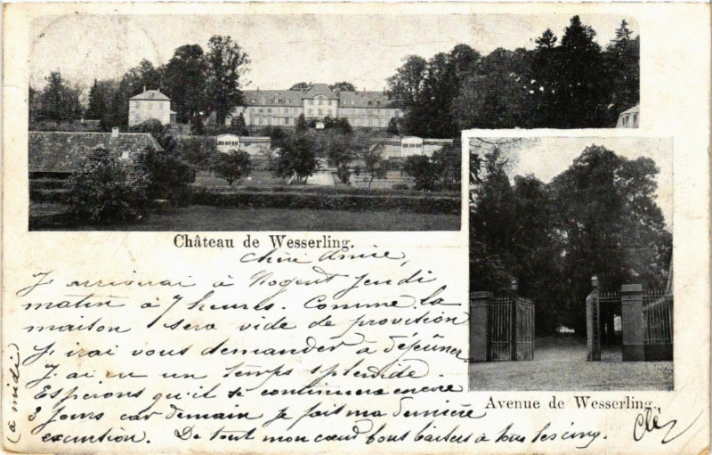 Carte postale ancienne Chateau de Wesserling