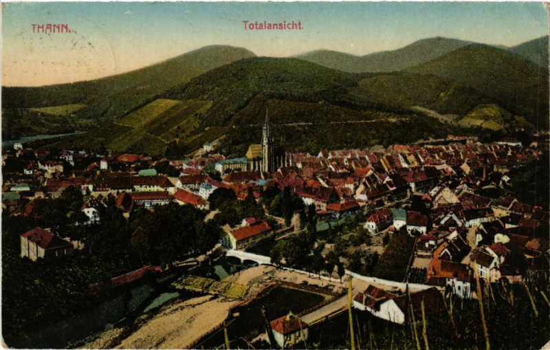 Carte postale ancienne Thann - Totalansicht à Thann