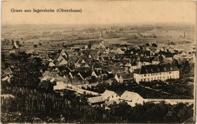 Carte postale ancienne Gruss aus Ingersheim à Ingersheim