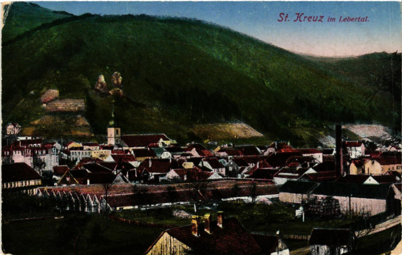 Carte postale ancienne Saint-Kreuz im Lebertal