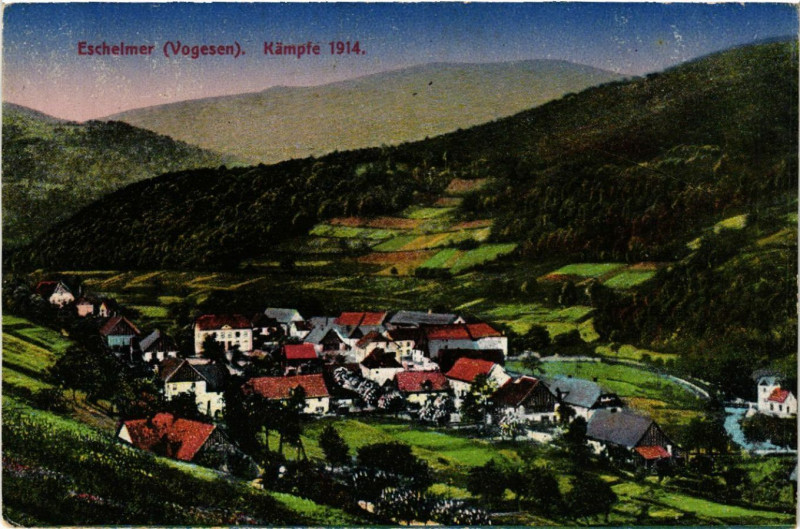 Carte postale ancienne Eschelmer - Kampfe 1914