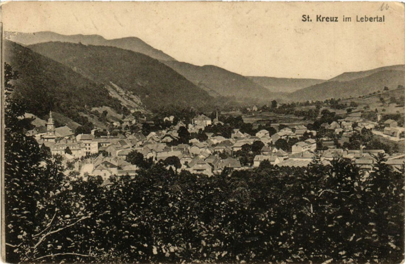 Carte postale ancienne Saint-Kreuz im Lebertal