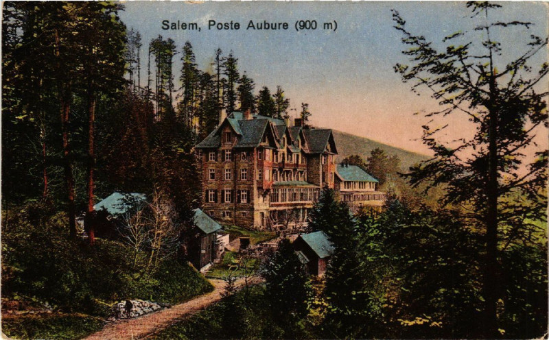 Carte postale ancienne Salem - Poste Aubure à Aubure